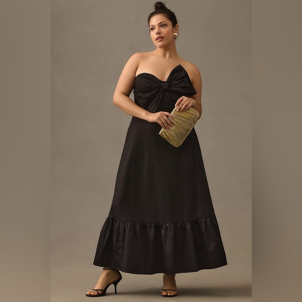 Anthropologie Hutch Bow Tie Maxi Dress (Size 10) - NWT